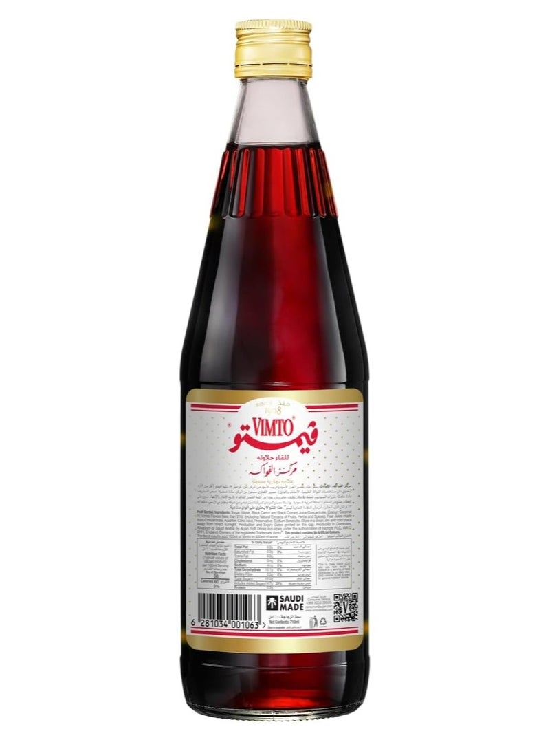 Vimto Fruit Cordial Drink, 710ml - Image 2